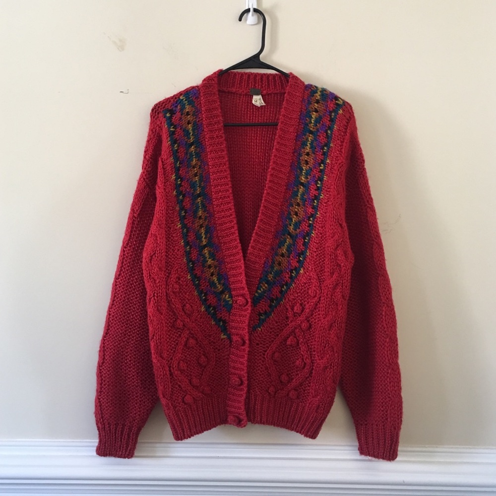 Free people chunky knit cardigan